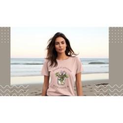 T-Shirt„Bouquet of primroses“ with Japanese translation, regular fit premium crewneck shirt, graphic flowery herb print,glass ja