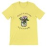 T-Shirt„Bouquet of primroses“ with Japanese translation, regular fit premium crewneck shirt, graphic flowery herb print,glass ja