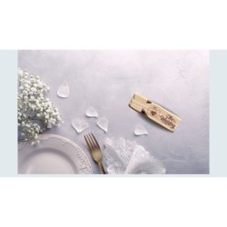 Wooden Whistle „Last Train“ with Custom Bride and Groom Name - Eco-Friendly Funny Party Favor for Wedding, Engagement - All 4 Si