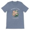 T-Shirt „Bouquet of Roses“ with Japanese translation, regular fit premium crewneck shirt, graphic flowery herb print, real fake