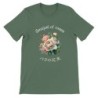 T-Shirt „Bouquet of Roses“ with Japanese translation, regular fit premium crewneck shirt, graphic flowery herb print, real fake