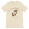 T-Shirt „Orange Blossom“ with Japanese translation, regular fit premium crewneck shirt, graphic flowery herb print, real fake pl