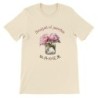 T-Shirt „Bouquet of peonies“ with Japanese translation, regular fit premium crewneck shirt, graphic flowery herb print, real fak