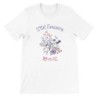 T-Shirt „Wild Flowers“ with Japanese translation, regular fit premium crewneck shirt, graphic flowery herb print, real fake plan