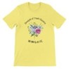 T-Shirt „Bouquet of fresh flowers“ with Japanese translation, regular fit premium crewneck shirt, graphic flowery herb print,rea