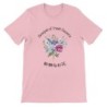 T-Shirt „Bouquet of fresh flowers“ with Japanese translation, regular fit premium crewneck shirt, graphic flowery herb print,rea