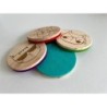 Smart Cats Wooden Felt Coasters, Set of 4 pcs, Kitten Lover Gift, Cool Cat stuff, Karma is a cat,