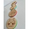 Smart Cats Wooden Felt Coasters, Set of 4 pcs, Kitten Lover Gift, Cool Cat stuff, Karma is a cat,