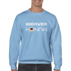 Munich Sweatshirt, „Your Destination“ minimalist crewneck shirt, custom Cyrillic characters hoodie, graphic sweater for travel b