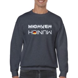 Munich Sweatshirt, „Your Destination“ minimalist crewneck shirt, custom Cyrillic characters hoodie, graphic sweater for travel b