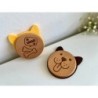 Dog Wooden Felt Coasters, Set of 2 pcs, Dog Sitter Gift, Cool Doggy stuff, Dog-themed party supplies, Puppy Lover Accessories