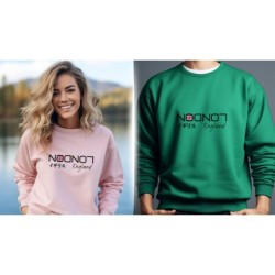 London England Classic Sweatshirt,“Choose your city“ unisex minimalist style sweater, graphic crewneck shirt, Japanese kanji kat