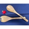 Custom Engraved Mango Wood Serving Utensils, Eco-Friendly Salad Servers, Natural Home Decor, Personalized Gift with Your Unique