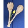 Custom Engraved Mango Wood Serving Utensils, Eco-Friendly Salad Servers, Natural Home Decor, Personalized Gift with Your Unique