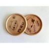 Cat Wooden Japan Style Coasters, Set of 2 pcs, Kitten Lover Gift, Tabby Domestic Cat Paws, Cool Cat stuff, Karma is a cat, 2024