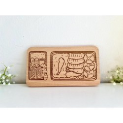 Engraved Bento Box Breakfast & Cutting Board – Japanese-Inspired Gift, Perfect for Kids, Food Lovers, Bento Enthusiasts, Unique