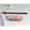 Personalized Japanese Chopsticks Set with Wooden Stand, Origami Wrap, Sticks Rest & Soy Sauce Dish – Unique Gift for Japanese Cu