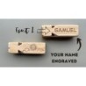 Wooden Train Sound Whistle with Custom Name - Eco-Friendly Toy for Indoor and Outdoor Play - All 4 Sides Engraved