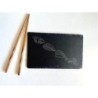 Slate Sushi Serving Plate Set with Custom Chopsticks - Elegant Nigiri Tray for Sashimi, Maki, Ikura, Onigiri