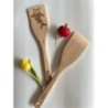 Premium Quality Fissler Wooden Spatula with Elegant Japanese Design - Great for Family & Friends and Cooking Enthusiasts