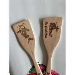 Premium Quality Fissler Wooden Spatula with Elegant Japanese Design - Great for Family & Friends and Cooking Enthusiasts