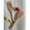 Premium Quality Fissler Wooden Spatula with Elegant Japanese Design - Great for Family & Friends and Cooking Enthusiasts