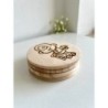 Yokai Wooden Coasters, Set of 4 pcs, 5th wedding anniversary gift, Supernatural Beings,