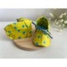 Origami shoes - cute baby souvenir shoes "Starry Yellow", new baby gift box, pregnancy gift box, new mom gift basket, baby keeps