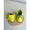 Origami shoes - cute baby souvenir shoes "Starry Yellow", new baby gift box, pregnancy gift box, new mom gift basket, baby keeps