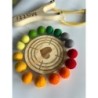 Custom Name Engraved Wooden Slingshot & Target - Eco-Friendly Toy with 16 Felt Balls, Indoor and Outdoor Entertainment, Wool Bal