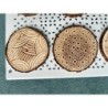 Doodle Art Wooden Coasters, Set of 6 pcs, 5th wedding anniversary gift, 6th anniversary present