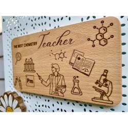 Chemistry Teacher Personalized Breakfast Board,  Retirement present, healthy snack, lab tech, chemistry gift