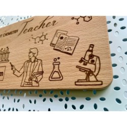 Chemistry Teacher Personalized Breakfast Board,  Retirement present, healthy snack, lab tech, chemistry gift