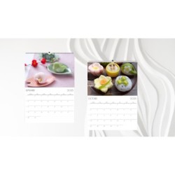 2025 Japanese Sweets Wall Calendar, Wagashi, Washoku, Traditional Confections Desserts, A3/A4 size, Photo Calendar, Customizable