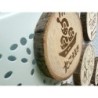 Cute Takoyaki Theme Wooden Coasters, Set of 6 pcs, 5th wedding anniversary gift, 6th anniversary present, Japanese dishes & cuis