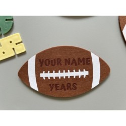 Custom Felt Coaster Set for Sports Fans - Soccer, Rugby, American Football - Fun Party Favors and Invites, Birthdays and Celebra