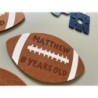 Custom Felt Coaster Set for Sports Fans - Soccer, Rugby, American Football - Fun Party Favors and Invites, Birthdays and Celebra