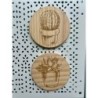 Succulent Cactus Wooden Coasters, Set of 5 pcs, 5th wedding anniversary gift, 6th anniversary present, Teacher retire