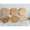 Letter Pattern Wooden Coasters, Set of 6 pcs, Tutor Retirement Present, Teacher gift, Herbal Tea Coaster, Coffee Cup Mat, Water