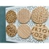 Letter Pattern Wooden Coasters, Set of 6 pcs, Tutor Retirement Present, Teacher gift, Herbal Tea Coaster, Coffee Cup Mat, Water