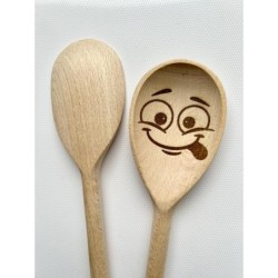 Personalized Wooden Spoon Engraved for Cake Smash, first birthday cute face keepsake for child, photo prop decoration, photograp