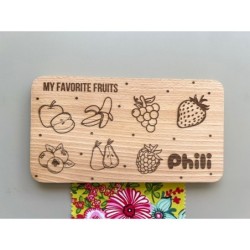 Personalized Breakfast Board with Name & Custom Fruits, healthy breakfast, pick your fruits and vegetables, food science for tod