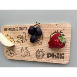 Personalized Breakfast Board with Name & Custom Fruits, healthy breakfast, pick your fruits and vegetables, food science for tod