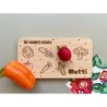 Personalized Breakfast Board with Name & Custom Vegetables, healthy snack, breakfast, pick your fruits and veggies, toddler food