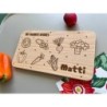 Personalized Breakfast Board with Name & Custom Vegetables, healthy snack, breakfast, pick your fruits and veggies, toddler food