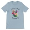 T-Shirt „ Fresh flowers bouquet“ with Japanese translation, regular fit premium crewneck shirt, graphic flowery herb print, faux