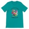 T-Shirt „ Fresh flowers bouquet“ with Japanese translation, regular fit premium crewneck shirt, graphic flowery herb print, faux